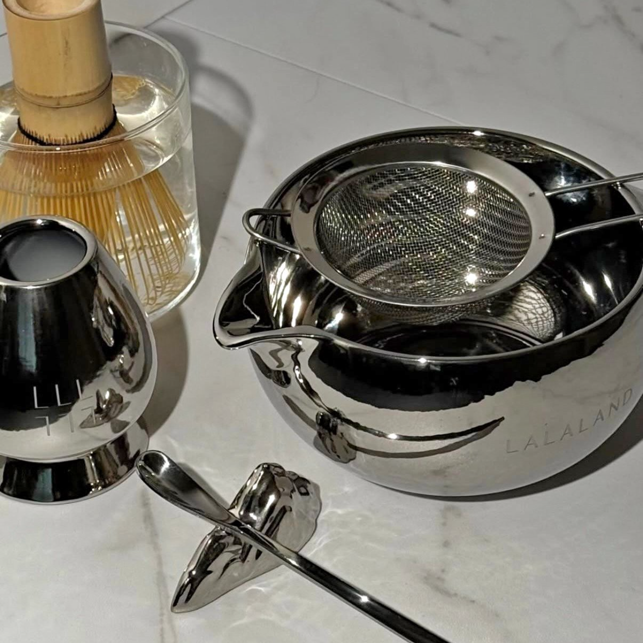 Lalaland reserve chrome matcha set